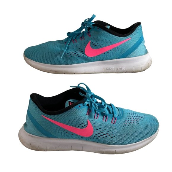 Nike Shoes - Nike Free RN Women's Size 9.5 Running Shoes Fire Pink 831509-401 Athleisure
